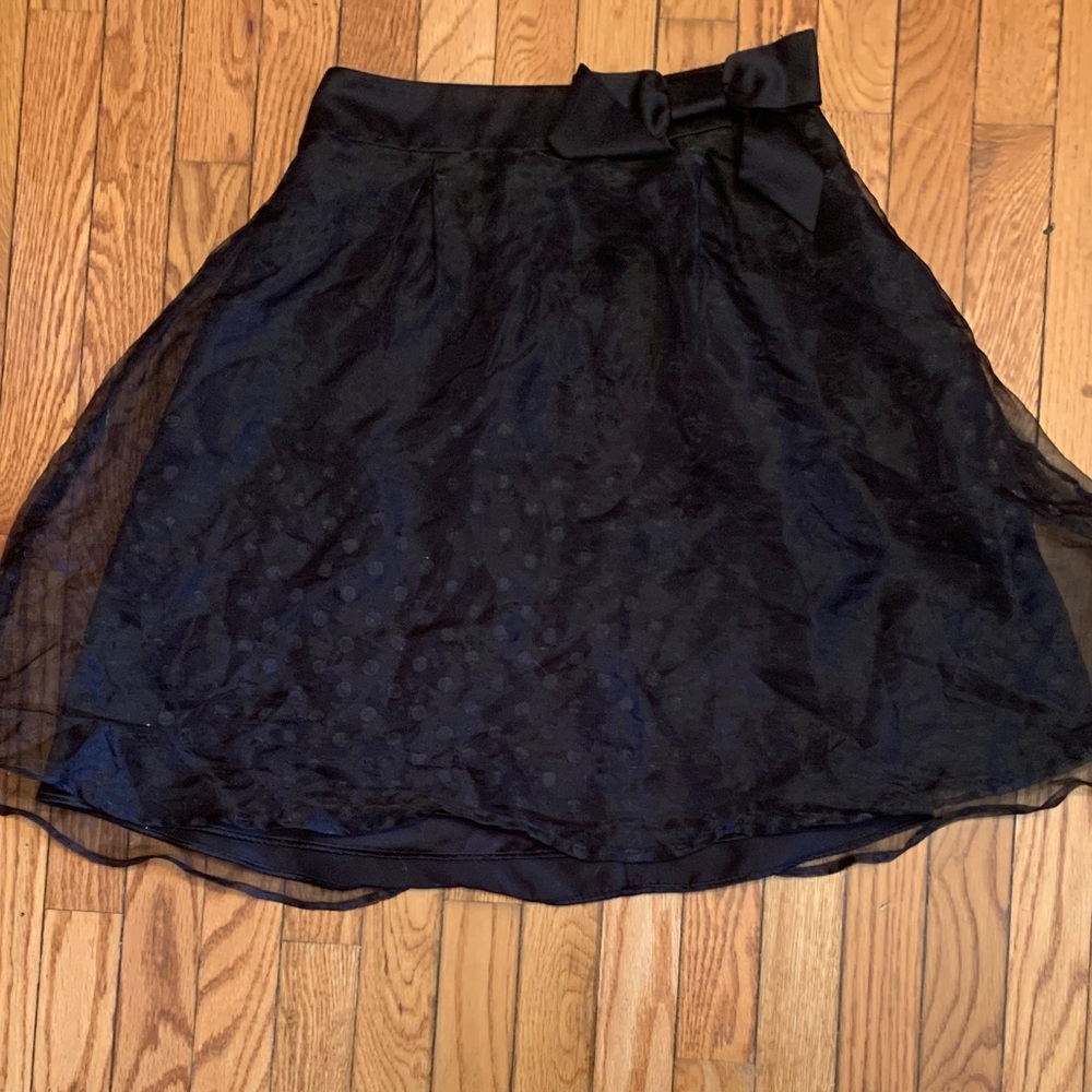 Elle Elegant Black Bow Skirt size 2